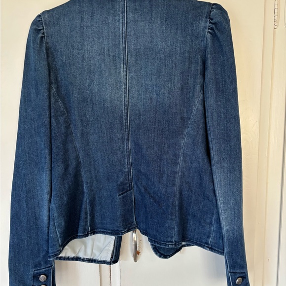 INC International Concepts Women’s Puff Sleeve Denim Blazer - Picture 3 of 9